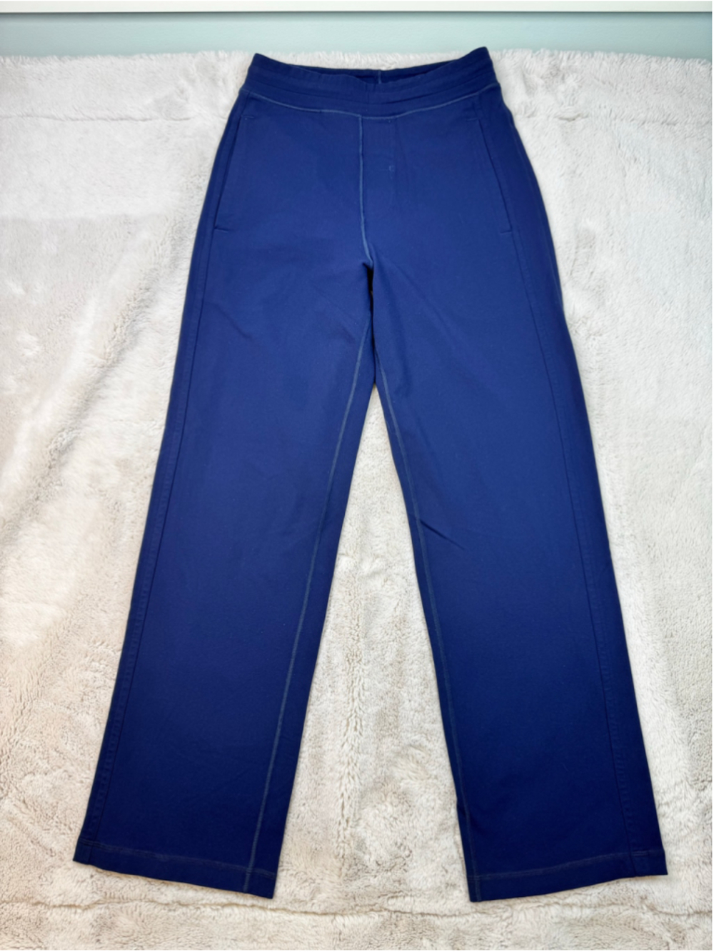 Lululemon Kung Fu Pants Mens Waist 28" Lounge Sweatpants Blue Travel 32" Inseam
